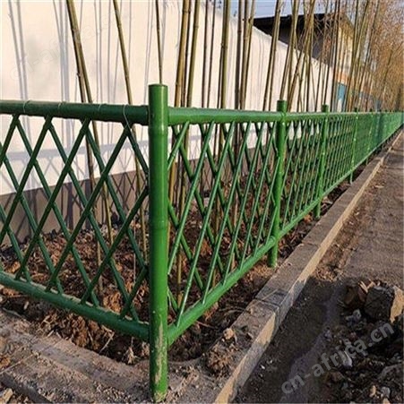 花园仿竹栏杆 仿竹护栏网 别墅仿竹篱笆围栏