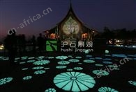 闪亮发光的路面