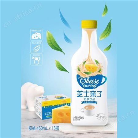 芝士来了奶茶饮品450mlX15芝士丹麦进口时尚方便饮品