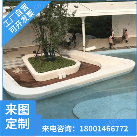 GRC清水混凝土坐凳树池UHPC景观工程承接设计施工材料生产