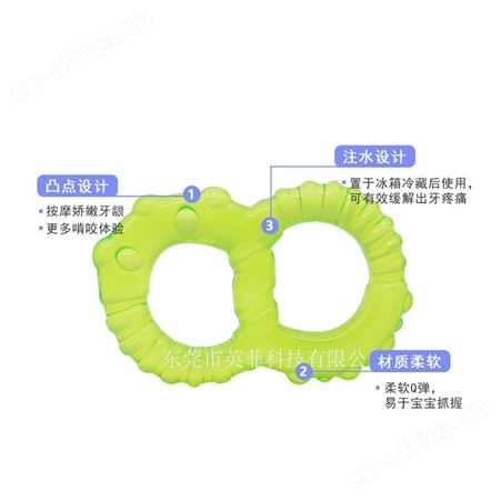 亚马逊宝宝注水牙胶咬胶玩具食品级婴儿磨牙器母婴用品