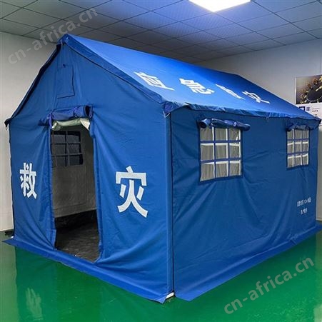 600D/pvc涂层布12平方米棉救灾帐篷民政加厚防雨保暖救灾帐篷