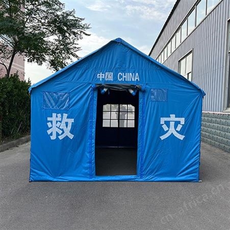 12平米救灾单帐篷长度3700mm±300mm宽度3200mm±300mm救灾帐篷继开