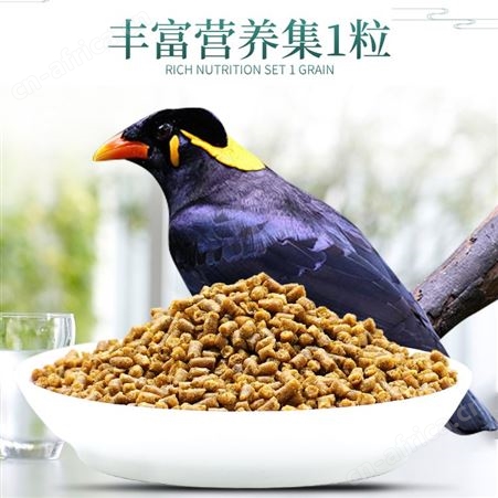 开元饲料 天然鹩哥食5000g 细选食材 呵护肠道