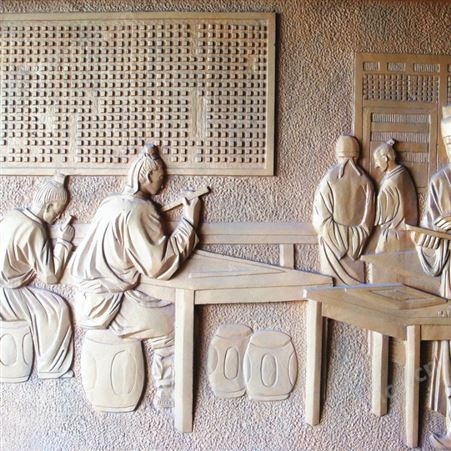 大理石古建筑石雕壁画 浮雕艺术文化墙 造型美观 硬度莫式8.9