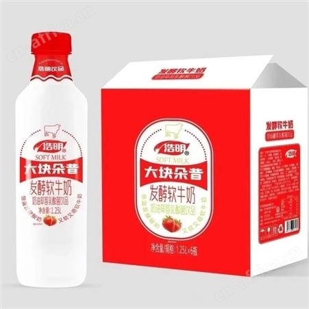 大块朵昔芒果味发酵软牛奶味乳酸菌网红饮品瓶装1.25L招商