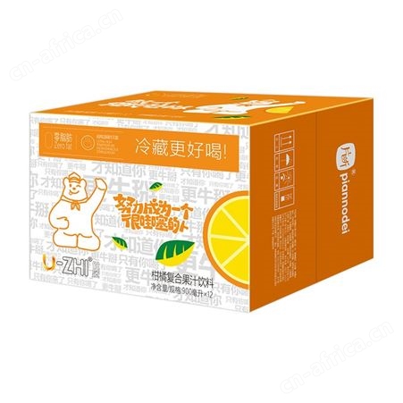 U-ZHI优质0脂肪柑橘复合果汁饮料招商代理批发 市场空间大