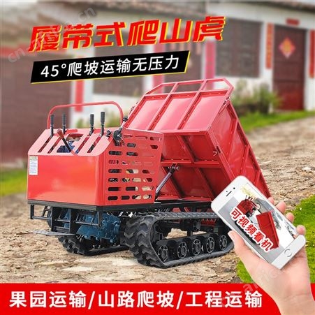 3吨履带爬山虎爬坡王全地形运输车果园柴油搬运车