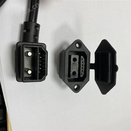 2+6PIN泉立威电动车充电线2+6品字尾大电流电源线