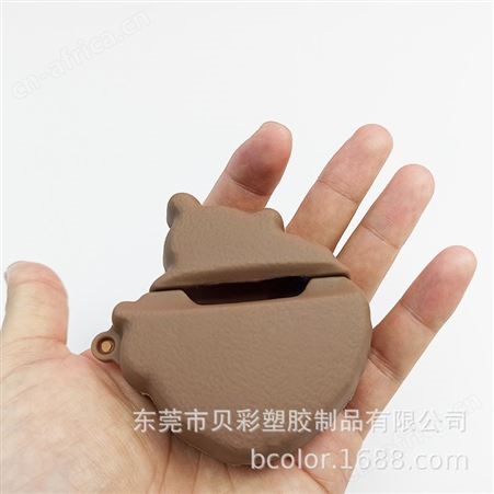 定制3代蓝牙耳机硅胶套礼品滴塑饼干熊卡通造型华强北实力工厂
