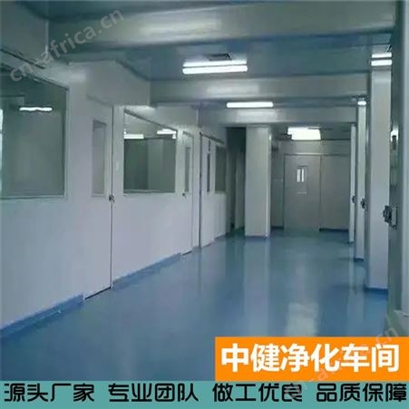 中健集团 定制设计百级无尘车间 无菌净化无尘洁净装修