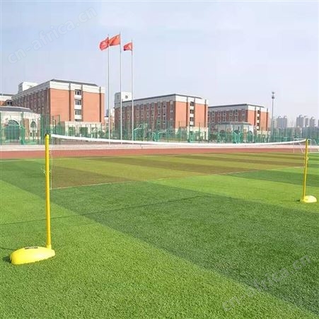 华丽体育便携式带架子家用气排球球柱户外移动羽毛球网架送网两用羽毛球柱