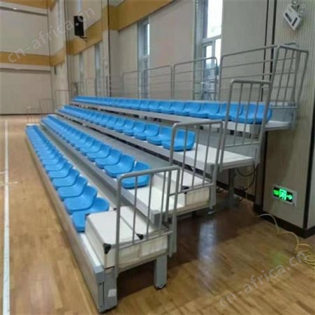 华丽体育直销电动伸缩看台学校球场室内体育馆看台可选择折叠多功能厅看台