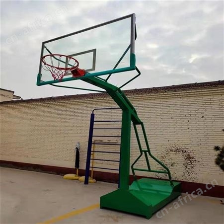 华丽体育地埋方管篮球架标准室外成人篮球架体育用品户外钢化篮球板篮板