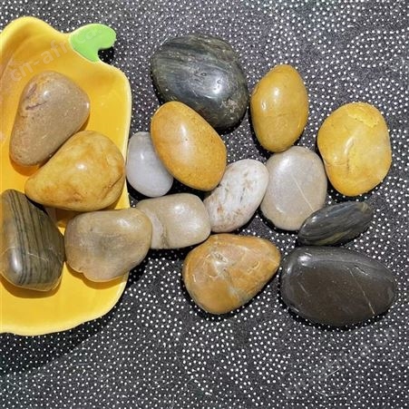 黛通 天然鹅卵石雨花石混色 鱼缸铺底路面铺装 批发