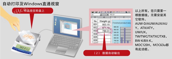 电子托盘天平UW/UX系列