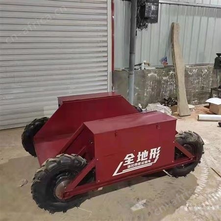 农业果园电动搬运车 全地形遥控四轮车 山地爬坡运输车 巧夺机械