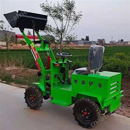 电动铲车 小型电动装载机 四驱电动小铲车 农用养殖清粪小铲车