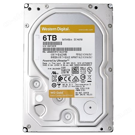 西数WD WD6003VRYZ 6T 金盘企业级机械硬盘NAS网络存储SATA7200转