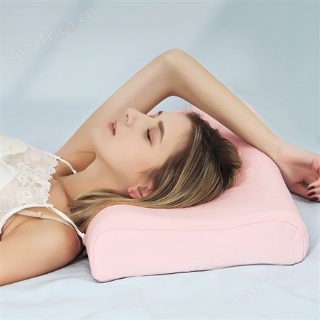 家用护颈枕颈椎硅胶枕头 天然枕芯橡胶头枕 波浪形回弹适度睡眠枕