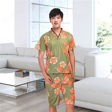 汗蒸服 男女棉质浴服 棉浴室桑拿服新款运动布套装