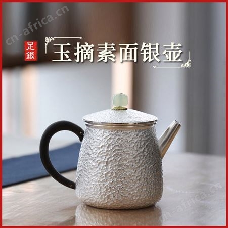 纯银茶壶s999日本银壶茶具家用功夫沏茶茶器套装商务礼品定制