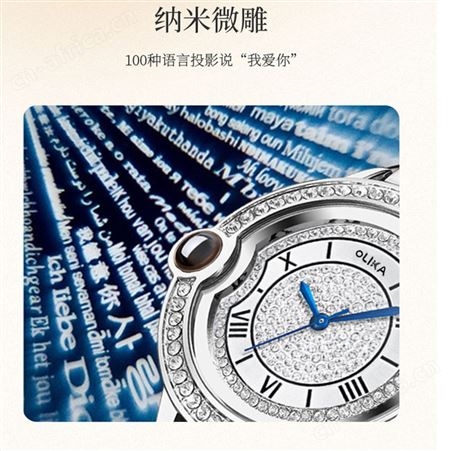 新款时尚女表示爱告白气球女士手表轻奢复古镶钻防水钢带石英腕表