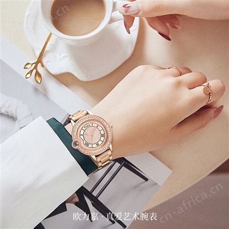 新款时尚女表示爱告白气球女士手表轻奢复古镶钻防水钢带石英腕表