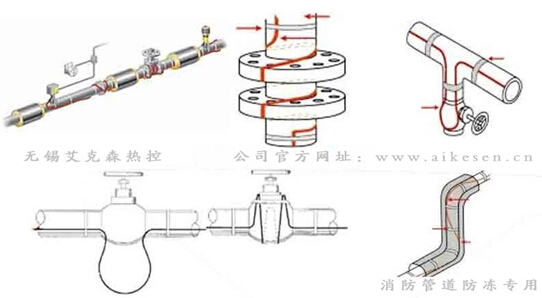 消防专用电热带安装图
