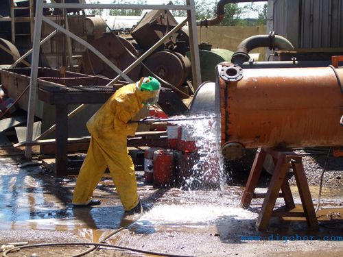 输油站原油换热器清洗