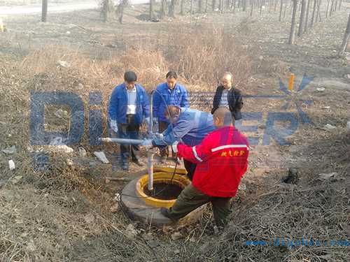 山西孝义煤气输送管道清洗现场